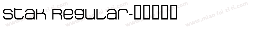 Stak Regular字体转换